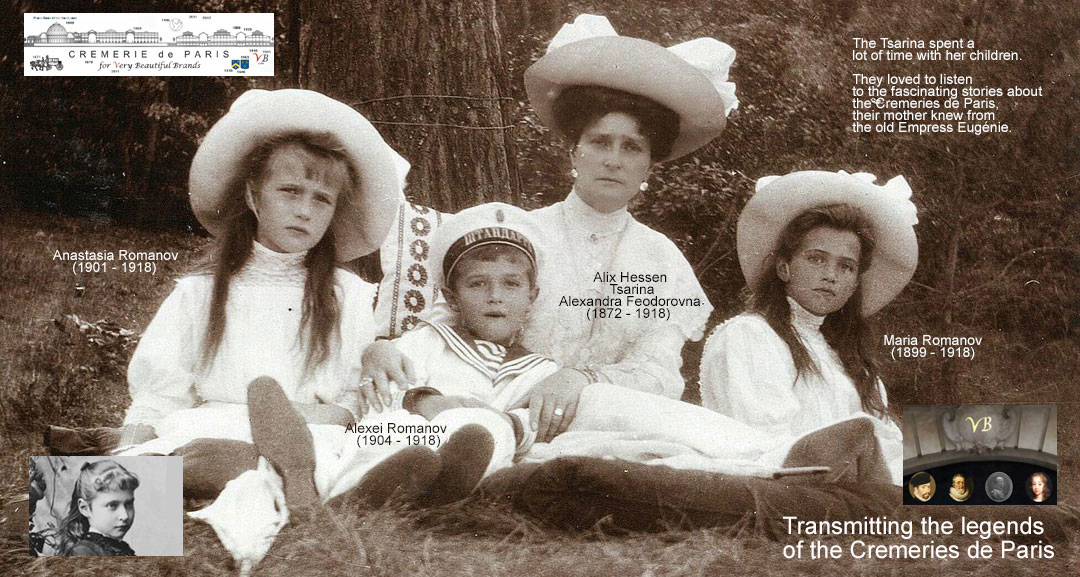 Tsarina, young Romanov children
