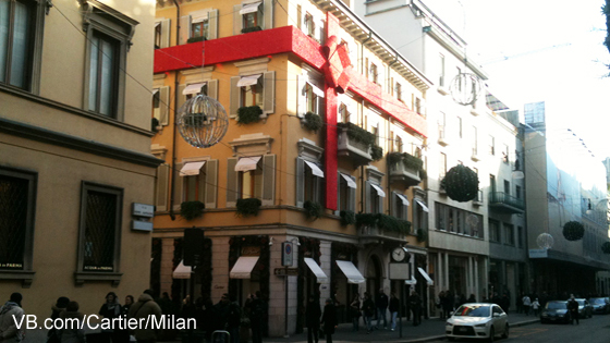 Cartier Store Milan, via degli Strozzi 36