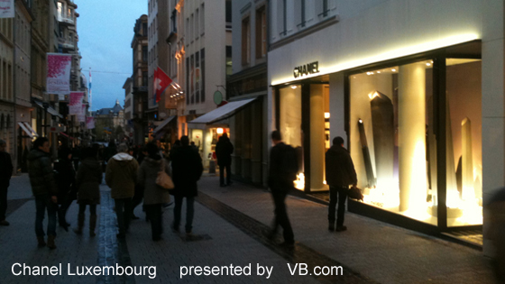 Chanel Store Luxembourg and rue Philippe II