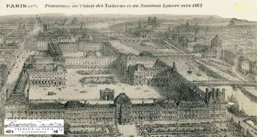 Palais des Tuileries and new Louvre
