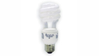 GE White Spiral Light Bulb