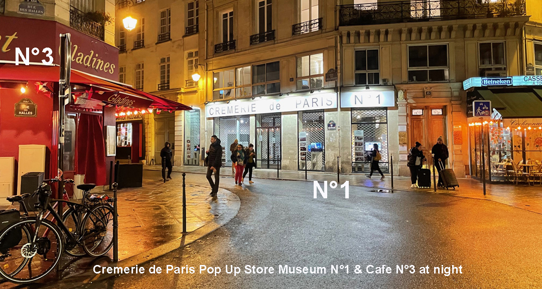 Cremerie de Paris N°1 decorated as a Pop Up Store Museum