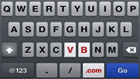 VB.com = Very Beautiful on a iPhone keyboard