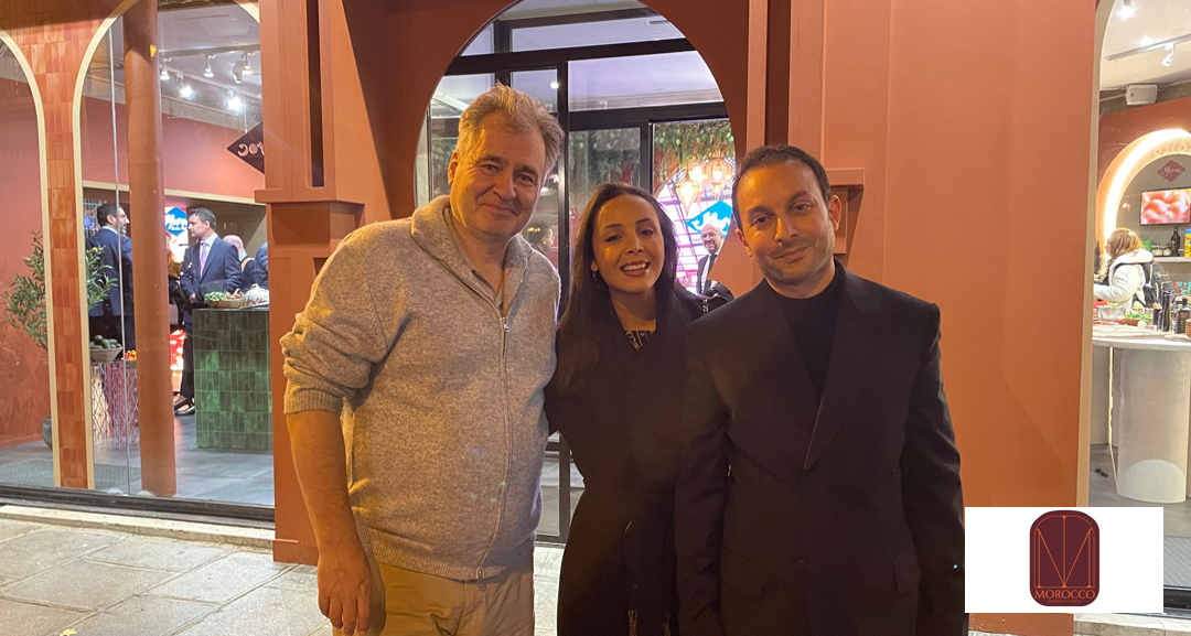Fatima Ezzahra Boucetta and Jade Kohen from K Events Maroc with Ben Solms from Cremerie de Paris K Events Maroc