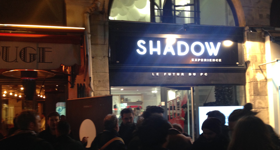 facade of the Shadow Pop Up Store 