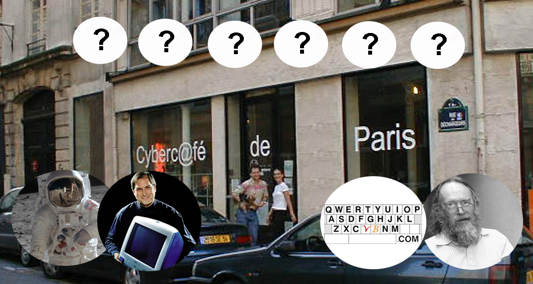 Cybercafe de Paris with Buzz Aldrin, Steve Jobs and Jon Postel Cybercafe de Paris
