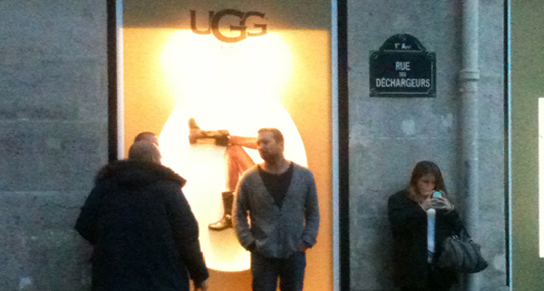 window of the UGG Expo at Cremerie de Paris